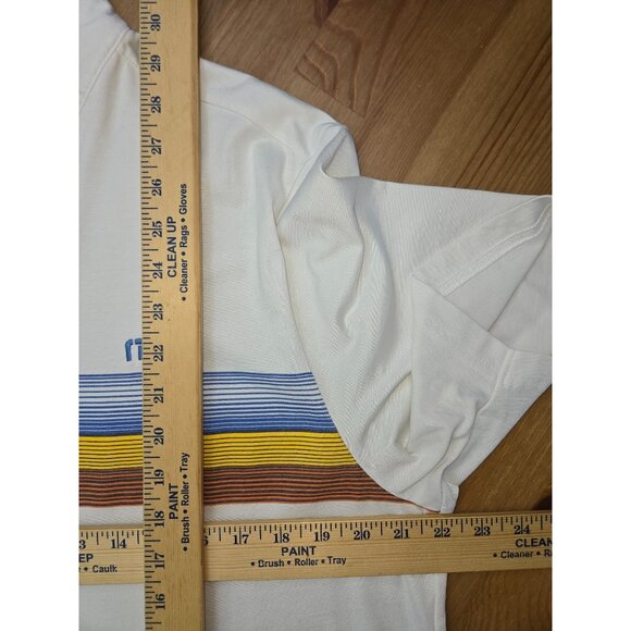 Men's White Polo Shirt with Striped Design - Picture 7 of 7